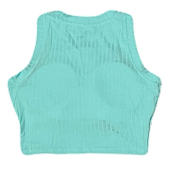 Women Removable Padded Cropped Tank Top Sleeveless by DMNZNS Size L - Picture 7 of 8